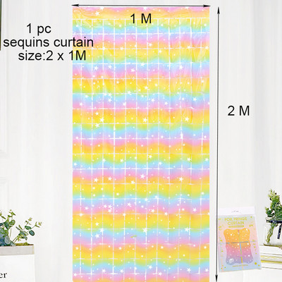 Vakarėlio fonas Kvadratinė Užuolaida Folija Fringe Užuolaida Sienų Dekoras Kūdikių Dušas Blizgučiai Fono Užuolaidos Gimtadienio folija blizgučiai