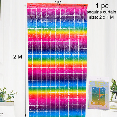 Vakarėlio fonas Kvadratinė Užuolaida Folija Fringe Užuolaida Sienų Dekoras Kūdikių Dušas Blizgučiai Fono Užuolaidos Gimtadienio folija blizgučiai