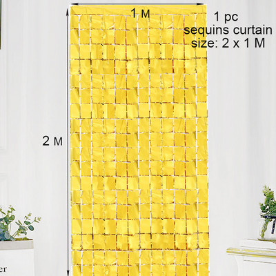 Vakarėlio fonas Kvadratinė Užuolaida Folija Fringe Užuolaida Sienų Dekoras Kūdikių Dušas Blizgučiai Fono Užuolaidos Gimtadienio folija blizgučiai