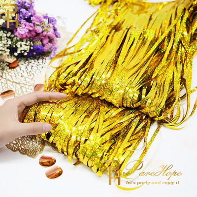 Vakarėlio fonas Kvadratinė Užuolaida Folija Fringe Užuolaida Sienų Dekoras Kūdikių Dušas Blizgučiai Fono Užuolaidos Gimtadienio folija blizgučiai