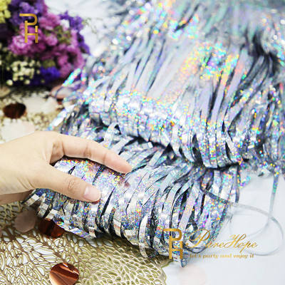 Vakarėlio fonas Kvadratinė Užuolaida Folija Fringe Užuolaida Sienų Dekoras Kūdikių Dušas Blizgučiai Fono Užuolaidos Gimtadienio folija blizgučiai