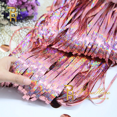 Vakarėlio fonas Kvadratinė Užuolaida Folija Fringe Užuolaida Sienų Dekoras Kūdikių Dušas Blizgučiai Fono Užuolaidos Gimtadienio folija blizgučiai