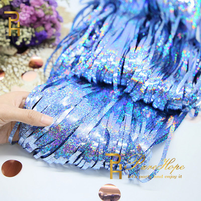 Vakarėlio fonas Kvadratinė Užuolaida Folija Fringe Užuolaida Sienų Dekoras Kūdikių Dušas Blizgučiai Fono Užuolaidos Gimtadienio folija blizgučiai