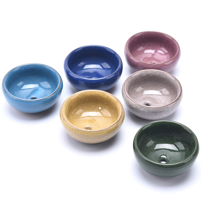 Uus armas Ice-Crack glasuuriga lillekeraamika sukulentide istutusmasin Minipott Aia lillepott kodukontori sisekujunduseks taimepott