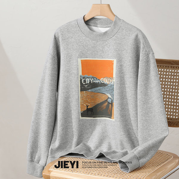 Muška ležerna bluza sa ovalnim izrezom - tri boje