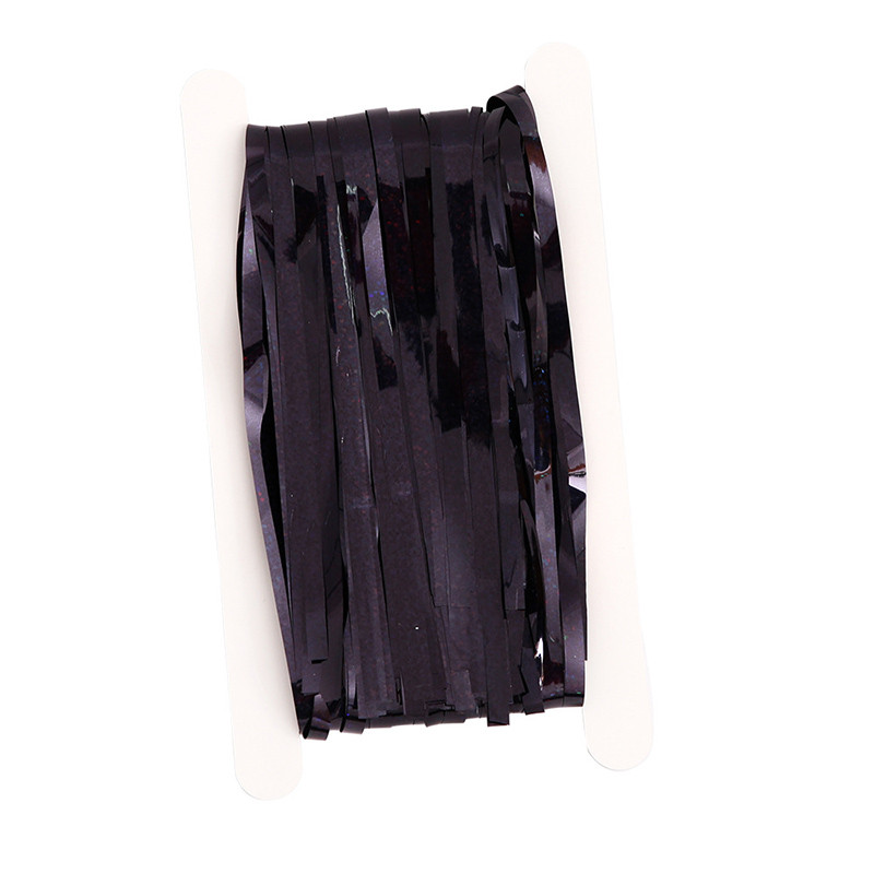 Juodos lazerinės folijos blizgučiai Vestuvių dekoravimas Gimtadienio vakarėlio dekoravimas Fono dekoravimas Marijos Helovino vakarėlio fonas