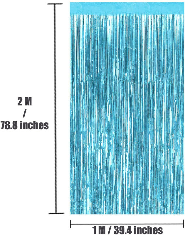 1*2M vakarėlio fonas Metalinės folijos kutais blizgučių užuolaidos suaugusiems vaikams gimtadienio vakarėliui vestuvių dekoravimui Kūdikių dušo reikmenys