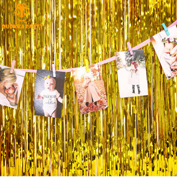 Κουρτίνα με πούλιες σκηνικό για πάρτι γενεθλίων Γαμήλιο σκηνικό αλουμινόχαρτο Κουρτίνες με κρόσσια για ενήλικες Παιδιά Μονόκερος προμήθειες φωτογραφικού θαλάμου
