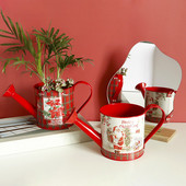 Kreativna božićna višenamjenska željezna boca za vodu i posuda za cvijeće Vrtne posude za cvijeće Djed Božićnjak Sukulentna biljka Posuda za uređenje doma