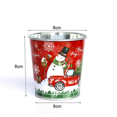 Kreativna božićna višenamjenska željezna boca za vodu i posuda za cvijeće Vrtne posude za cvijeće Djed Božićnjak Sukulentna biljka Posuda za uređenje doma