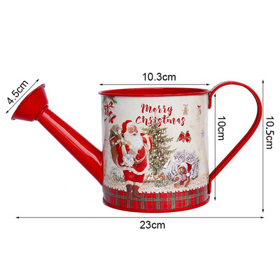 Kreativna božićna višenamjenska željezna boca za vodu i posuda za cvijeće Vrtne posude za cvijeće Djed Božićnjak Sukulentna biljka Posuda za uređenje doma