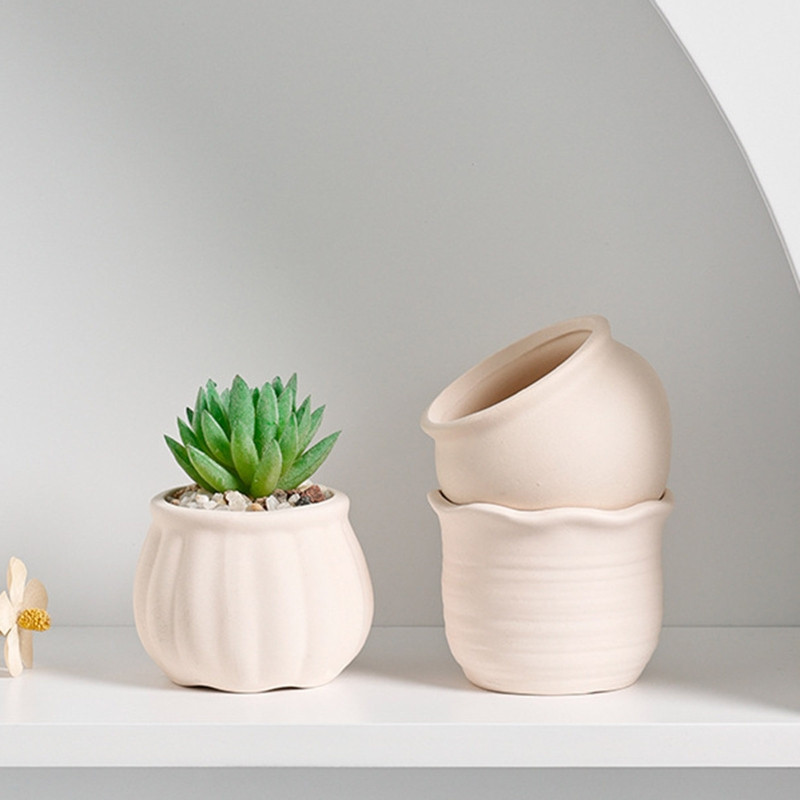 Μικρή κεραμική γλάστρα παχύφυτα Δοχείο λουλουδιών μπονσάι σε γλάστρα για εσωτερική αυλή κήπου Μπαλκόνι για διακόσμηση σπιτιού