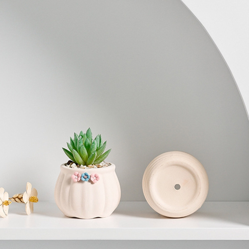 Μικρή κεραμική γλάστρα παχύφυτα Δοχείο λουλουδιών μπονσάι σε γλάστρα για εσωτερική αυλή κήπου Μπαλκόνι για διακόσμηση σπιτιού