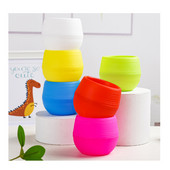 6 spalvų mini augalas mažas gėlių vazonas, skirtas biuro dekoravimui, namų dekoravimui Mini Pp dervos plastikinis 7x7 cm mažų gėlių vazonų vazonai