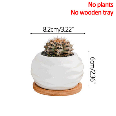 Strongwell bijeli porculanski keramički lonac za cvijeće Minimalistički četvrtasti sadilica Vilinski pribor za ukrašavanje vrta Sadilica za sukulente