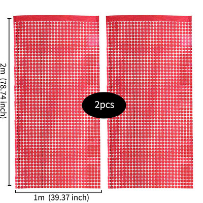 2tk Ruudukujuline taustadekoratsioon Juubeliaasta jõulukaunistus Uusaasta Sünnipäevapeo Dekoratsioon Pulmakardin Bachelorotte Party Fortni