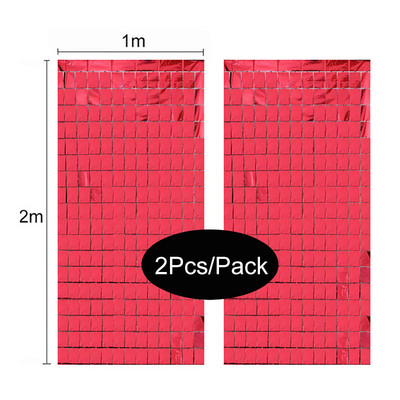 2tk Ruudukujuline taustadekoratsioon Juubeliaasta jõulukaunistus Uusaasta Sünnipäevapeo Dekoratsioon Pulmakardin Bachelorotte Party Fortni