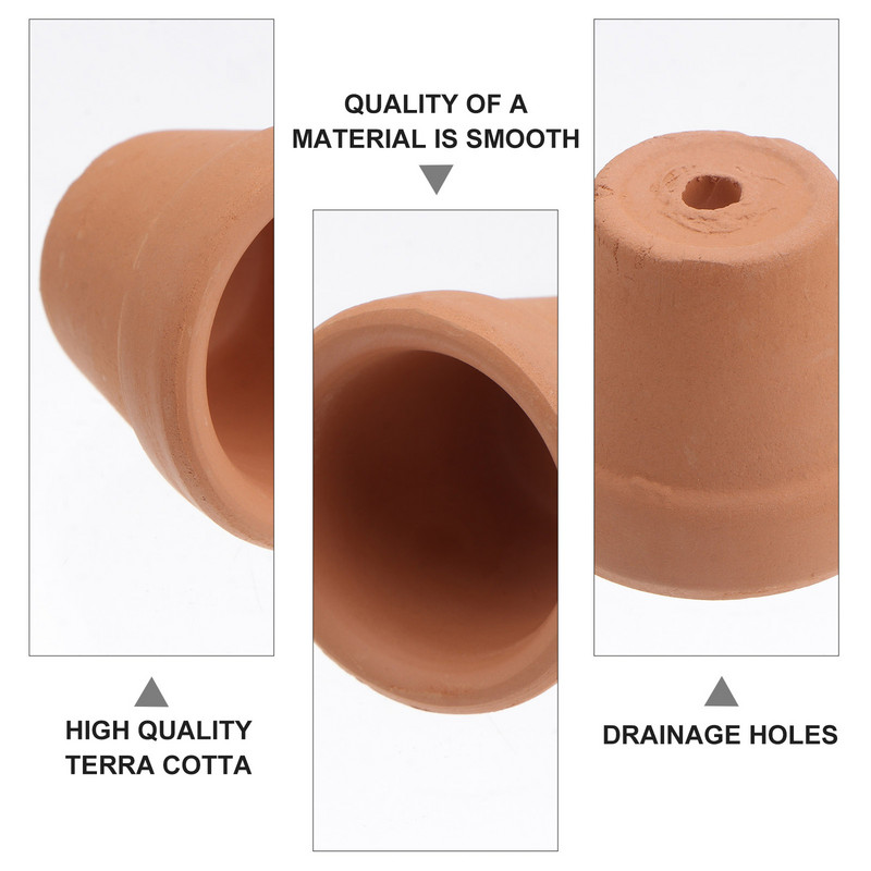 Vazonai Molio augalai Maži terakotos augalai Mini vazonai Gėlė Sultingi Keraminiai Masiniai Sodas Kaktusas Medelynas Keramika Sodinamoji Kota