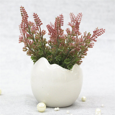 Kreativna keramička posuda za cvijeće od ljuske jajeta Cvjetni aranžman Sukulenti Dekoracija stola Bijela posuda za cvijeće Vaza Poklon Dekoracija doma