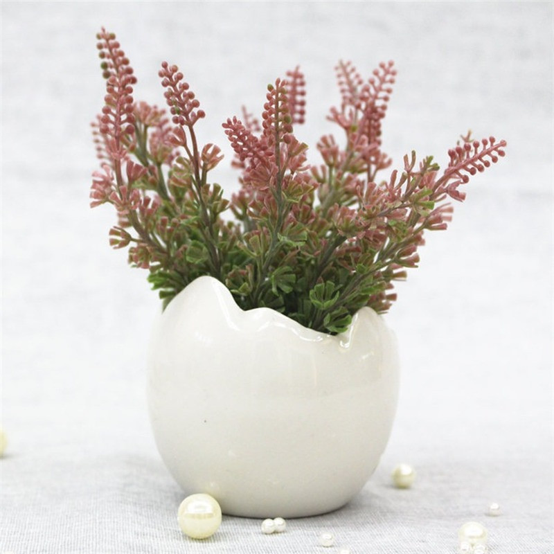 Kreativna keramička posuda za cvijeće od ljuske jajeta Cvjetni aranžman Sukulenti Dekoracija stola Bijela posuda za cvijeće Vaza Poklon Dekoracija doma