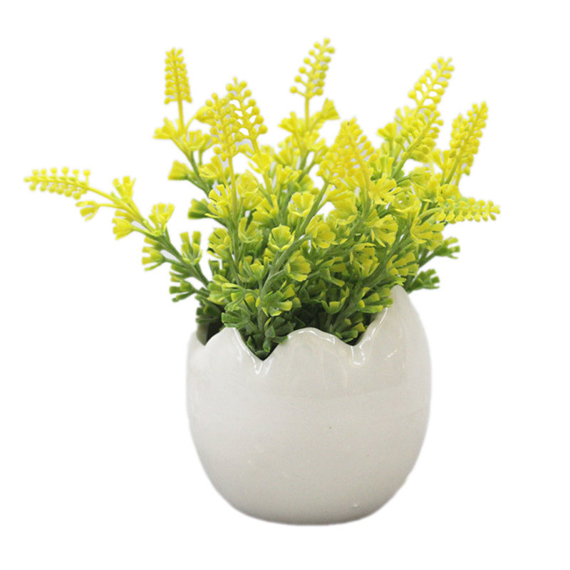 Kreativna keramička posuda za cvijeće od ljuske jajeta Cvjetni aranžman Sukulenti Dekoracija stola Bijela posuda za cvijeće Vaza Poklon Dekoracija doma