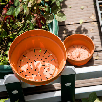 50LB Имитация на теракота Пластмасова саксия за засаждане Контейнери за растения с кактус Вътрешна градина Саксии за бонсай с дренажен отвор