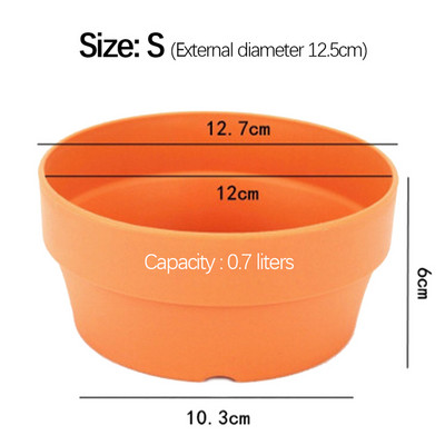 Plastična posuda za sadnju od 50 LB imitacije terakote Posude za kaktuse Posude za bonsai u unutarnjem vrtu s drenažnom rupom