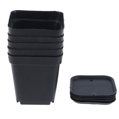 5 tk Mini taime lillepott Ruudu plastist istutusmasin Lasteaed Aialaud Kodukaunistus