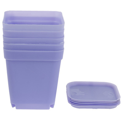 5 tk Mini taime lillepott Ruudu plastist istutusmasin Lasteaed Aialaud Kodukaunistus