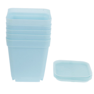 5 tk Mini taime lillepott Ruudu plastist istutusmasin Lasteaed Aialaud Kodukaunistus