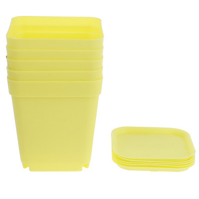 5 tk Mini taime lillepott Ruudu plastist istutusmasin Lasteaed Aialaud Kodukaunistus