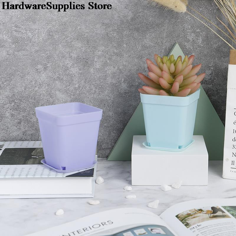 5 tk Mini taime lillepott Ruudu plastist istutusmasin Lasteaed Aialaud Kodukaunistus