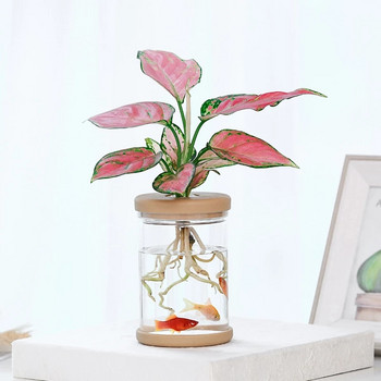 DIY Hydroponic Flower Glass Imitation Glass Creative Soilless Planter Μικρές γλάστρες Γλάστρες για φυτά Χυμώδες Θήκη Διακόσμηση κήπου σπιτιού
