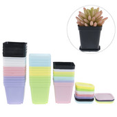 5 komada saksije za cvijeće četvrtaste plastične žardinjere Dječji vrtni stol Dekoracija doma Mini saksija za cvijeće u boji slatkiša Vrtni ukras