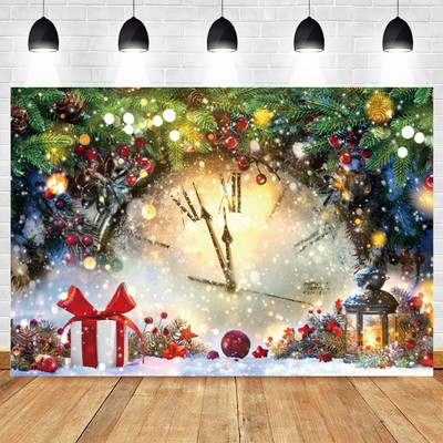 Happy New Year Backdrop for 2023 Glitter Fireworks Balloons Champagne Photocall Καλώς ορίσατε Διακοσμήσεις φόντου για πάρτι για το νέο έτος