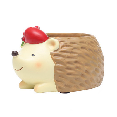 Animacinių filmų dervos gėlių vazonas Mielas briedžio triušio gyvūno formos sultingas gėlių vazonas Namų sodininkystė Sultingas sodintuvas vazoninis vazonas