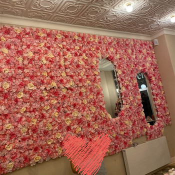 Πάνελ τοίχου τεχνητού λουλουδιού 16 x 24\