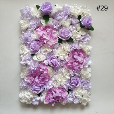 Dirbtinių gėlių sienų plokštės 16 x 24 colių gėlių sienų kilimėlis šilko rožių gėlių plokštės, skirtos vestuvių sienų namų dekoravimui