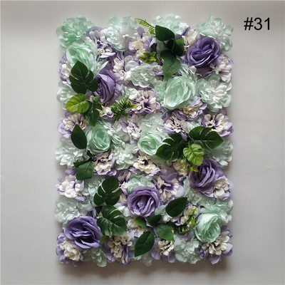 Dirbtinių gėlių sienų plokštės 16 x 24 colių gėlių sienų kilimėlis šilko rožių gėlių plokštės, skirtos vestuvių sienų namų dekoravimui