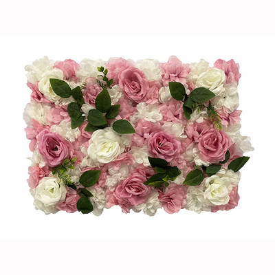 Dirbtinių gėlių sienų plokštės 16 x 24 colių gėlių sienų kilimėlis šilko rožių gėlių plokštės, skirtos vestuvių sienų namų dekoravimui