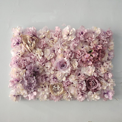 Dirbtinių gėlių sienų plokštės 16 x 24 colių gėlių sienų kilimėlis šilko rožių gėlių plokštės, skirtos vestuvių sienų namų dekoravimui
