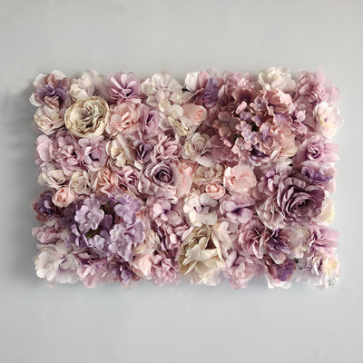 Dirbtinių gėlių sienų plokštės 16 x 24 colių gėlių sienų kilimėlis šilko rožių gėlių plokštės, skirtos vestuvių sienų namų dekoravimui