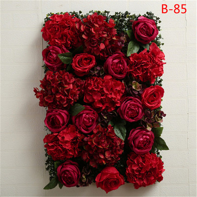 Dirbtinių gėlių sienų plokštės 16 x 24 colių gėlių sienų kilimėlis šilko rožių gėlių plokštės, skirtos vestuvių sienų namų dekoravimui