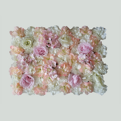 Dirbtinių gėlių sienų plokštės 16 x 24 colių gėlių sienų kilimėlis šilko rožių gėlių plokštės, skirtos vestuvių sienų namų dekoravimui