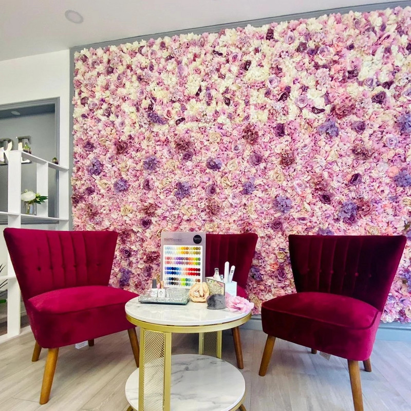 Dirbtinių gėlių sienų plokštės 16 x 24 colių gėlių sienų kilimėlis šilko rožių gėlių plokštės, skirtos vestuvių sienų namų dekoravimui