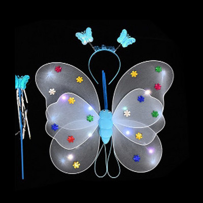 Drugelio blizgučiai sparneliai žėrintis tinklinis tutu sijonas švytintis vakarėlis merginoms 1-ojo 2-ojo gimtadienio vakarėlio puošmena Little Fairy Baby Shower