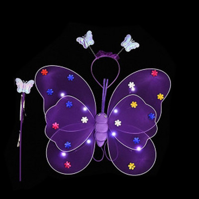 Drugelio blizgučiai sparneliai žėrintis tinklinis tutu sijonas švytintis vakarėlis merginoms 1-ojo 2-ojo gimtadienio vakarėlio puošmena Little Fairy Baby Shower