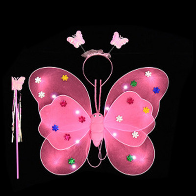 Drugelio blizgučiai sparneliai žėrintis tinklinis tutu sijonas švytintis vakarėlis merginoms 1-ojo 2-ojo gimtadienio vakarėlio puošmena Little Fairy Baby Shower