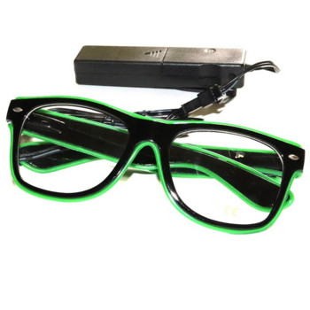 Неонови очила Светещи очила LED парти подаръци Музика Нощна атмосфера Консумативи Осветление Светещи слънчеви очила Парти декорация Led очила