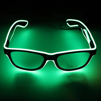 Neoniniai akiniai Šviečiantys akiniai LED vakarėlis Dovanos Muzika Naktinė Atmosfera Priemonės Apšvietimas Švytėjimas Akiniai nuo saulės Vakarėlio dekoras Led akiniai